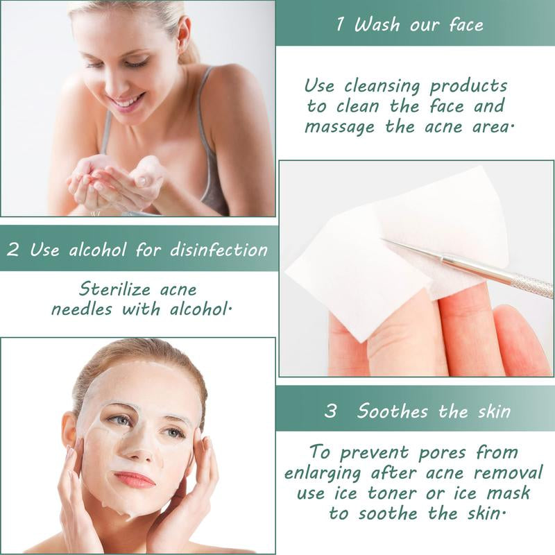 Professional 15-Piece Extraction Kit: Surgical-Grade 401 Stainless Steel Tools for Deep Pore Cleansing – Premium Metal Case included