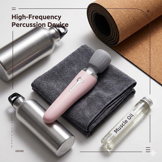 Tragbares, per USB aufladbares Handmassagegerät mit Hochfrequenz-Vibrationsmotor zur Linderung von Muskelverspannungen in Nacken, Rücken, Beinen und Taille.