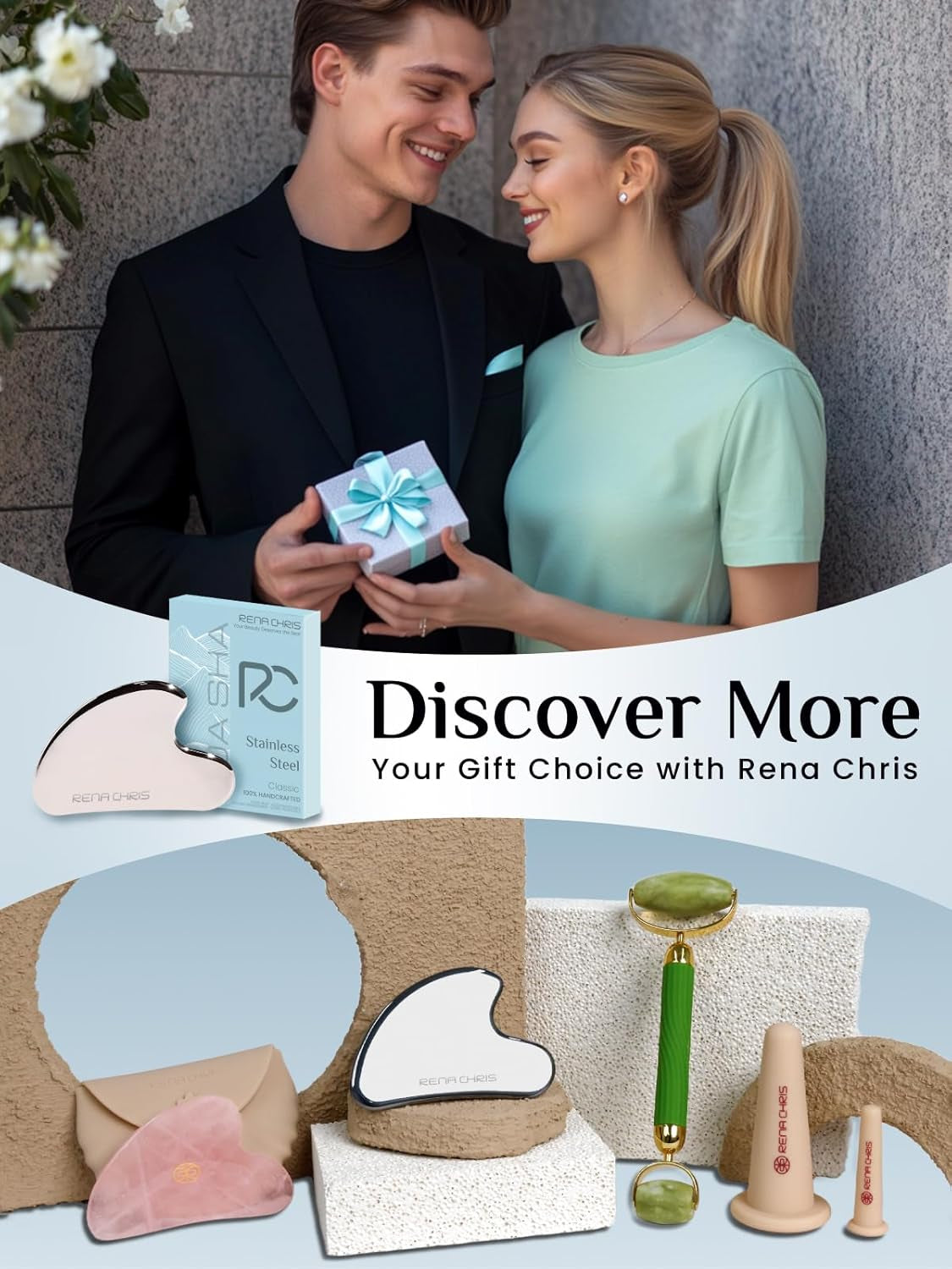 Professional Stainless Steel Guasha: The Ultimate Manual Massage Tool for Facial Rejuvenation and Targeted Acupuncture Therapy – Luxury Skin-Care Gift