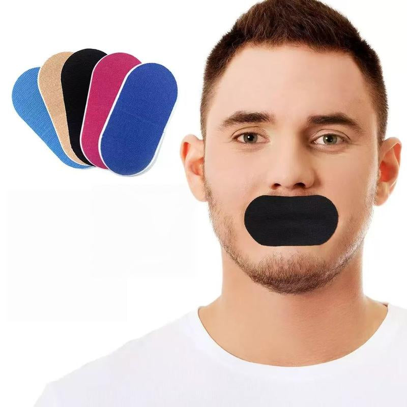 30Pcs Mouth Tape for Sleeping, Hypoallergenic Adhesive Gentle Ultra Breathable Stop Snoring Sleep Tape Sports Accessory Black