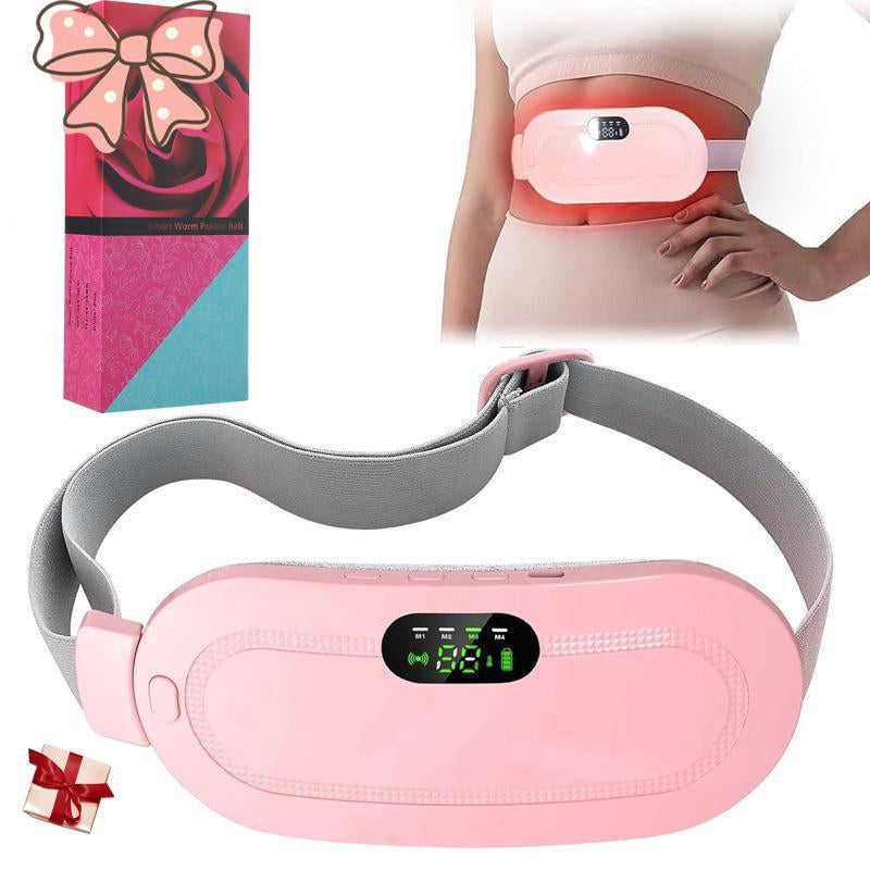 Menstrual Heating Pad: Smart Cordless Uterus Warmer Belt with Electric Waist Massager and Vibration Function