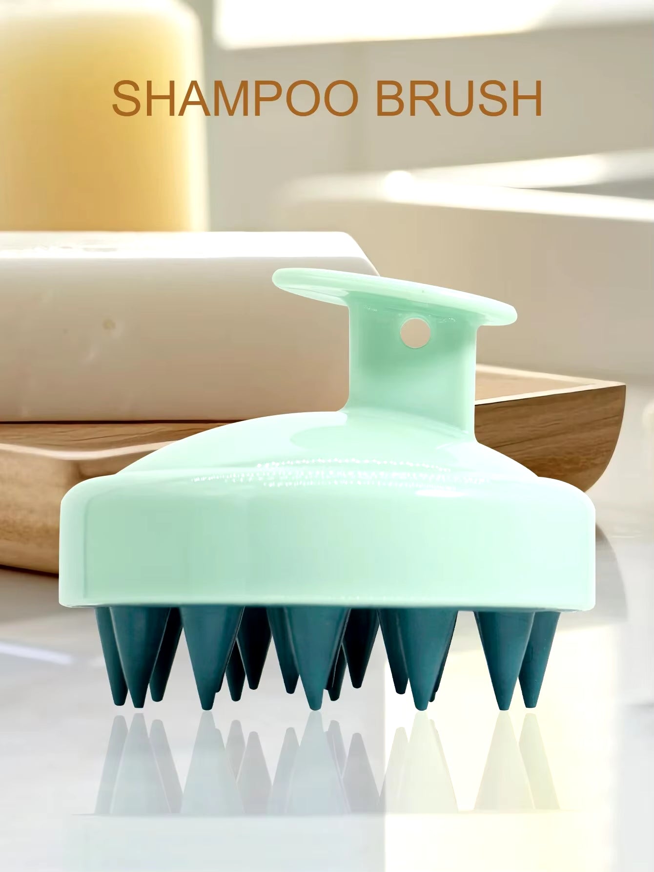 Advanced Silicone Scalp Stimulator: Professional Deep-Cleansing Massage Tool with Ergonomic Magic Handle – High-Durability Hair & Body Spa Brush