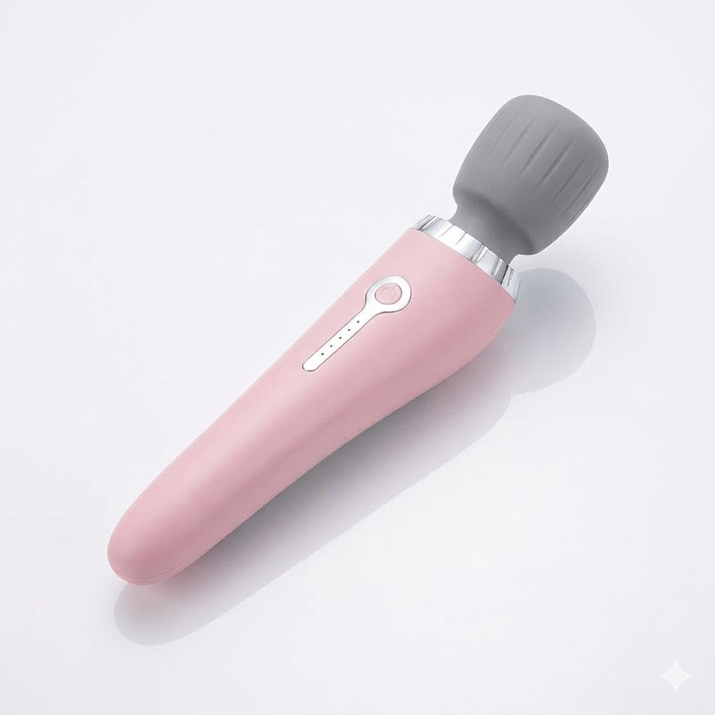 Tragbares, per USB aufladbares Handmassagegerät mit Hochfrequenz-Vibrationsmotor zur Linderung von Muskelverspannungen in Nacken, Rücken, Beinen und Taille.