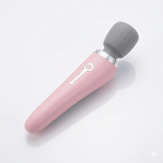 Tragbares, per USB aufladbares Handmassagegerät mit Hochfrequenz-Vibrationsmotor zur Linderung von Muskelverspannungen in Nacken, Rücken, Beinen und Taille.
